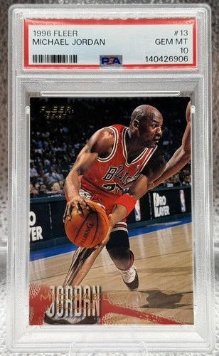 PSA 10!!! 1996-97 Fleer - Michael Jordan #13