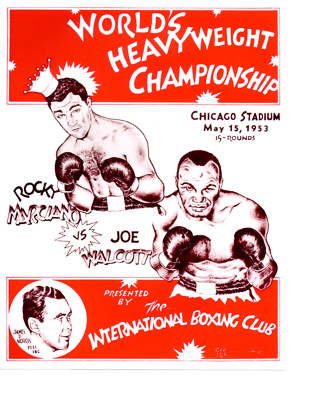 ボクシング ポスター/モラレス×パッキャオ第1戦 Boxing Poster 1953 ROCKY MARCIANO JOE WALCOTT 8X10 PHOTO POSTER BOXING MATCH