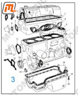 FORD Sierra gasket set engine complete OHC 2,0l 74-77kW carburettor engine