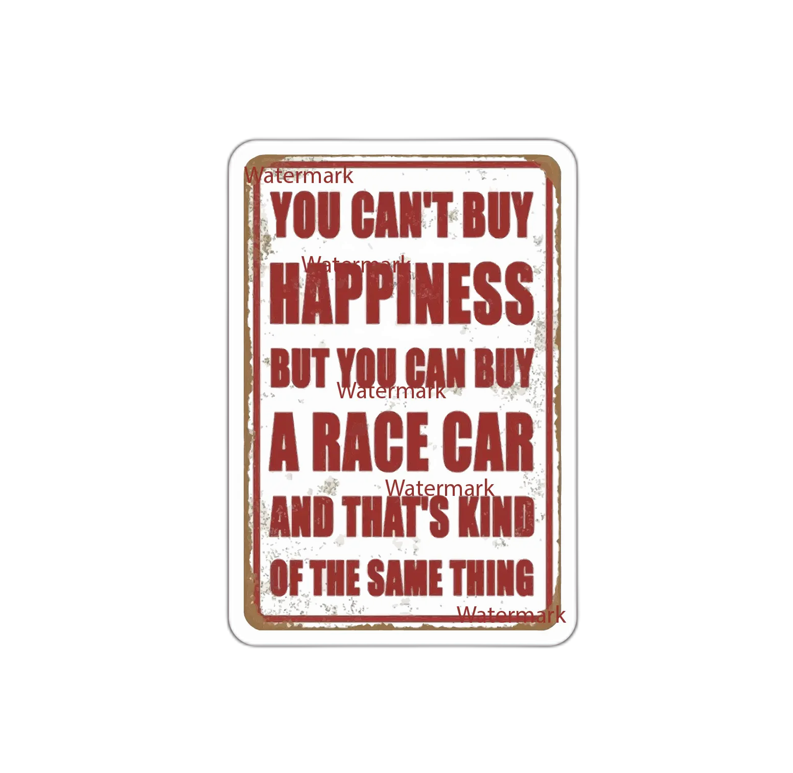 Race Car Sticker Decal happiness