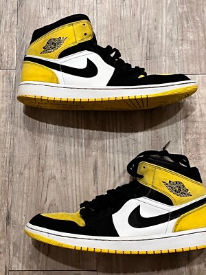 Size 12 - Air Jordan 1 SE Mid Yellow Toe 193151715890| eBay