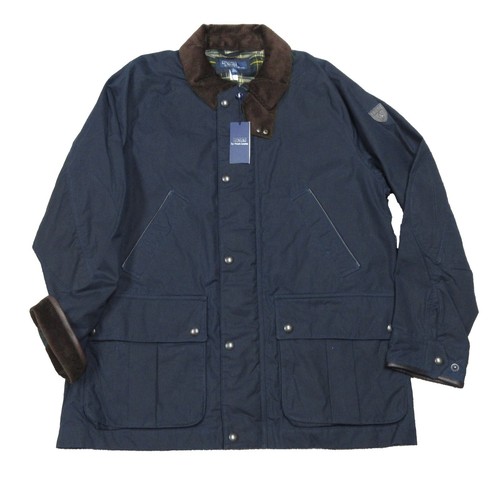 Polo Ralph Lauren Men's Navy Oilcloth Barn Jacket $598 - Picture 5 of 12