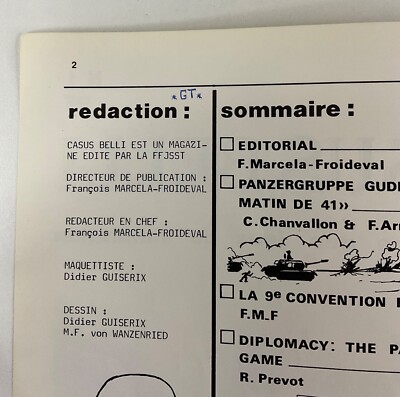 Casus Belli V1 N°1 – Ancien Magazine De Jeu De Rôle – État Vintage