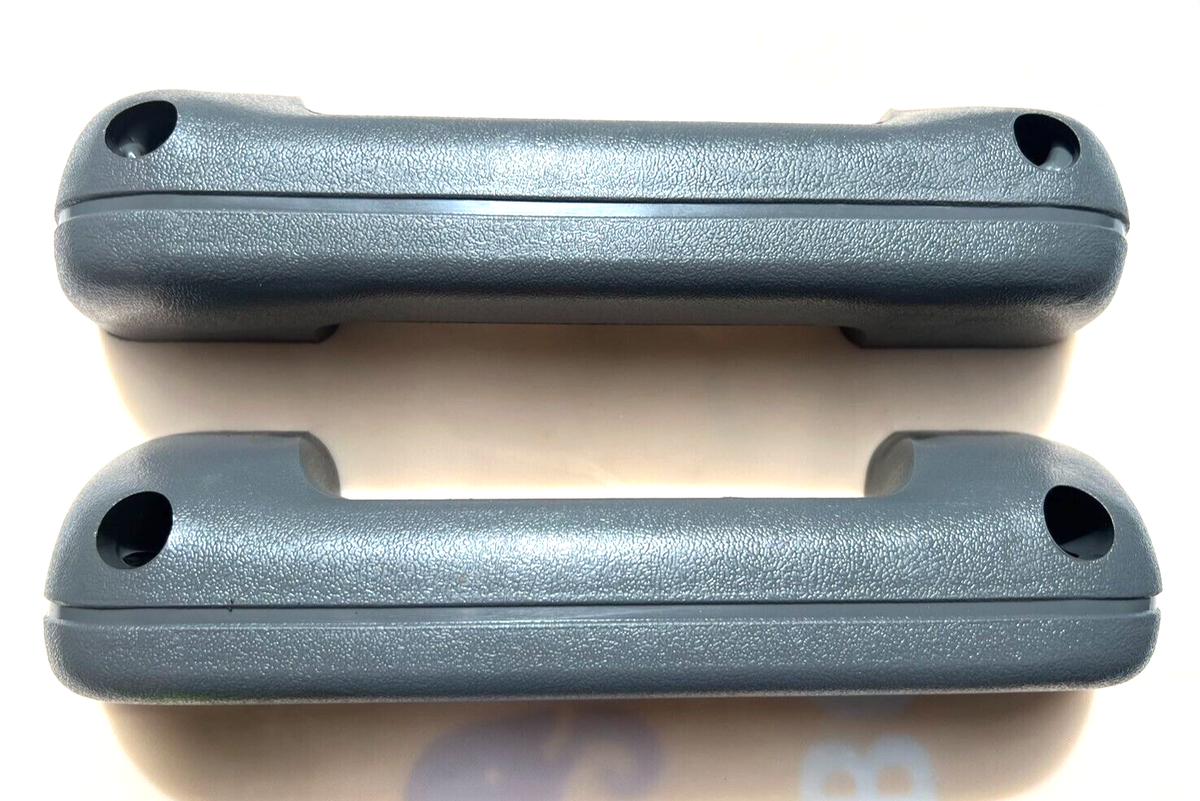 2x ARMREST DOOR HANDLE PULL GREY For 1984-96 Mitsubishi L200