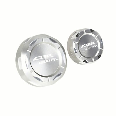 3D CNC Aluminum Brake Reservoir Cover For 2008-2017 Honda CBR1000RR – Front & Rear Set, Anodized 5 thumbnail image