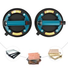 2Pcs 350lbs Hand-held Glass Lifter Industrial Glass Sucker Vacuum Suction Cups