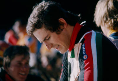 Herbert Plank training for the Mens downhill skiing event at - 1976 Old Photo 2