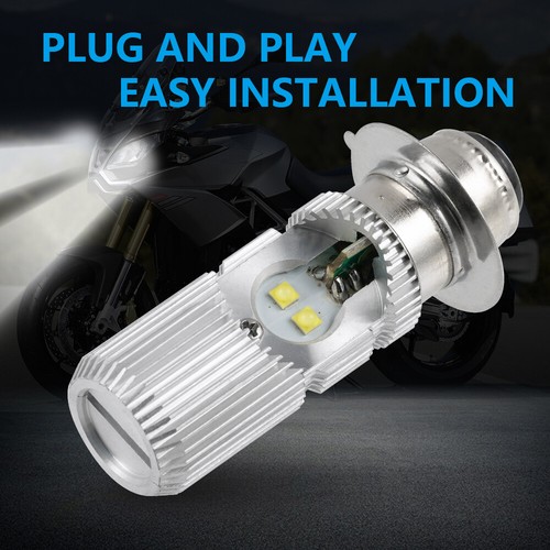 For Honda TRX400FW Foreman 400 1997-2004 P15D LED Headlight Bulbs Bright 6000K - Picture 7 of 11