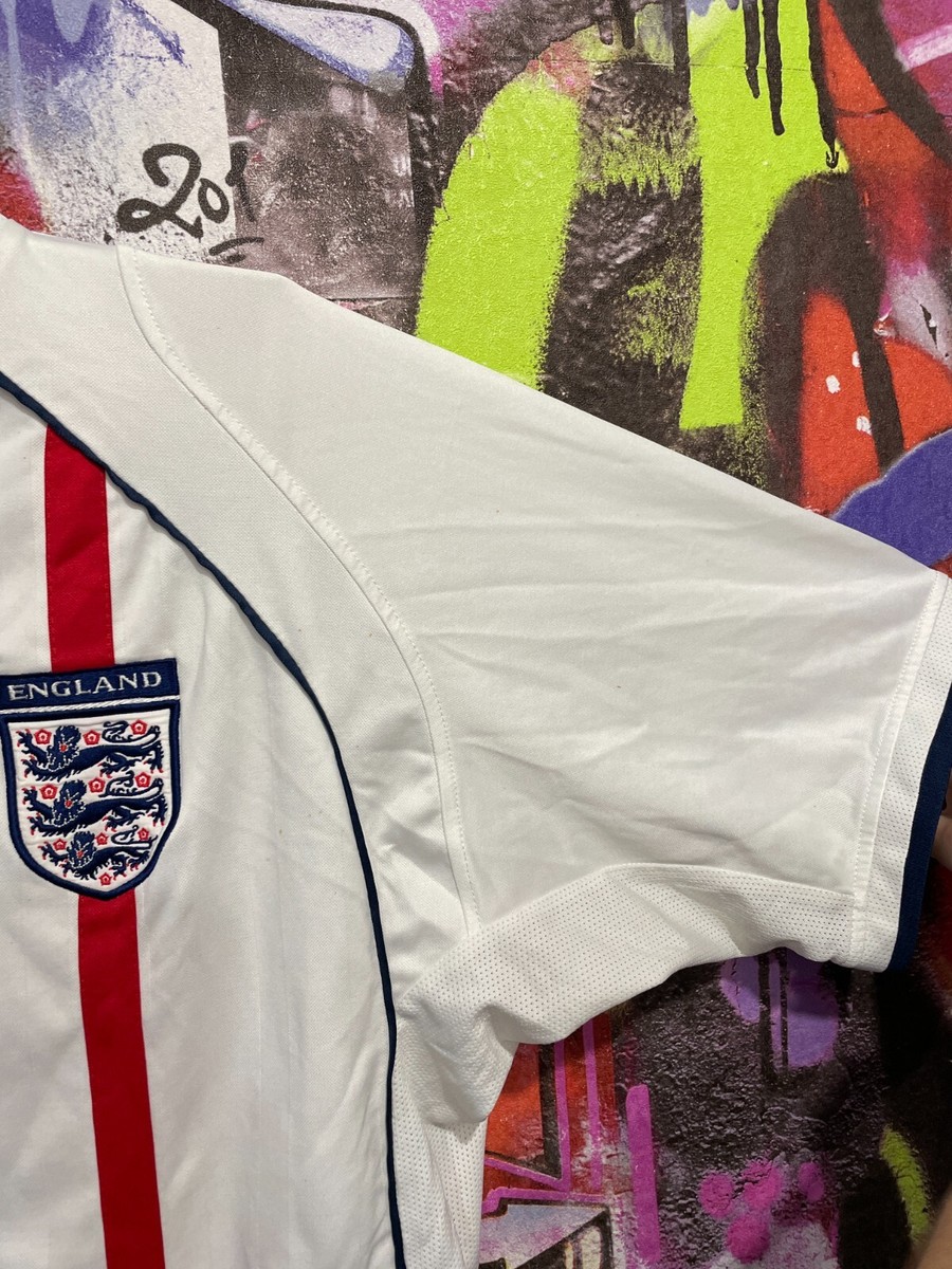 England WORLD CUP 2002 Home Shirt Football Soccer Jersey