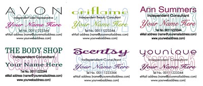 Visitenkarten 50 Scentsty Body Shop Avon Ann Summers Oriflame Younique Printin