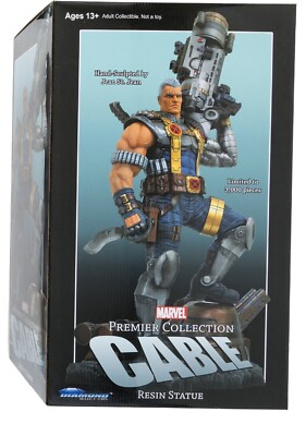 NEW/Sealed! Diamond Select Marvel Premier Cable statue 12'' X-Men Deadpool Cyclop