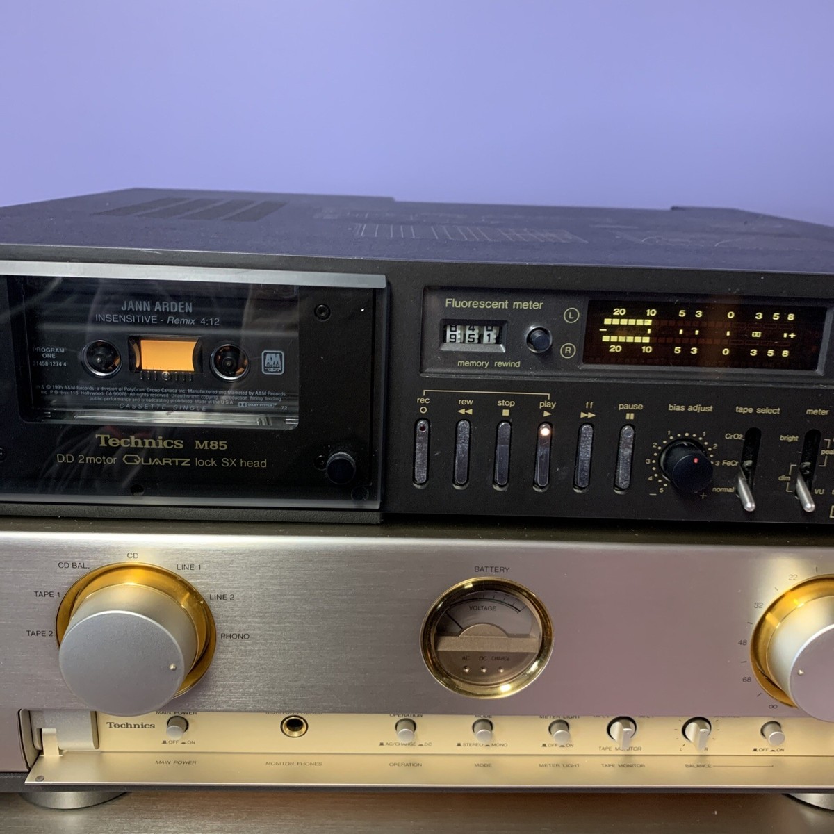 Technics RS-M85 Two Heads Cassette Deck MULTI VOLTAGE UNIT Technics RS-M85 Two Heads Cassette Deck MULTI VOLTAGE UNIT