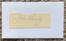 Jim Brady signed cut - 1956 Tigers