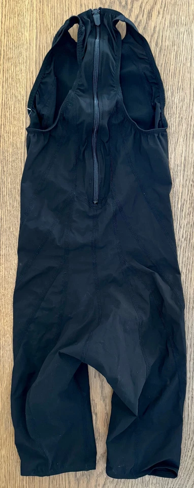 Traje de baño TYR para hombre 26 pequeño negro trazador ligero corto John cremallera trasera hecho en EE. UU. Nuevo Foto 4 de 4