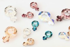 Superior PRIMERO 4876 Female Symbol Fancy Stones Crystals Many Colors