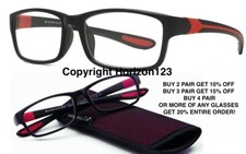NEW RED Foster Grant Reading Glasses-SCOOTER-Pick Strength-Full Magnification