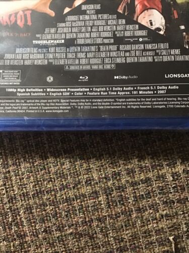 GRINDHOUSE: PLANET TERROR/DEATH PROOF 2007 2-BLU RAY SET NEW OOP LIONSGATE PRINT - Picture 3 of 6