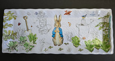 Beatrix Potter PETER RABBIT Spring Floral EASTER Serving Tray Platter NEW