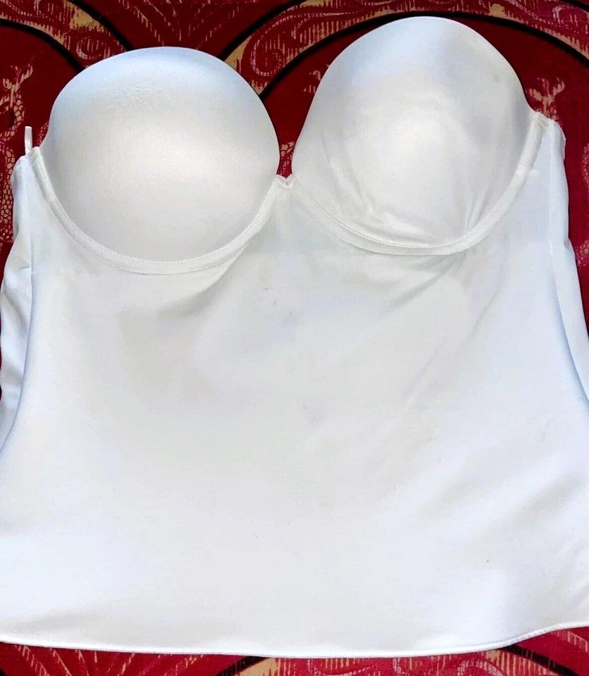 SUJETADOR ACOLCHADO FELINA LONGLINE BUSTIER 36C & DAVID'S BRIDAL SLIP LARGO TALLA PEQUEÑA Foto 3 de 4