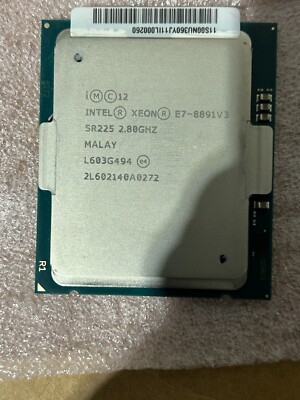 Intel Xeon SR225 E7 8891 V3 2.80GHz 10-Core High-Performance CPU Processor