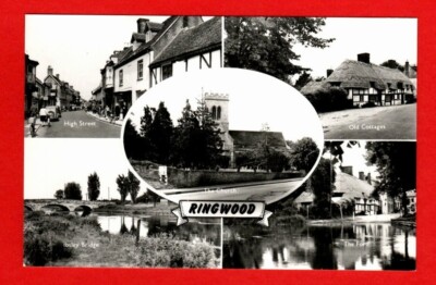 211502+ Postkarte RINGWOOD Hampshire Mehrfachansicht