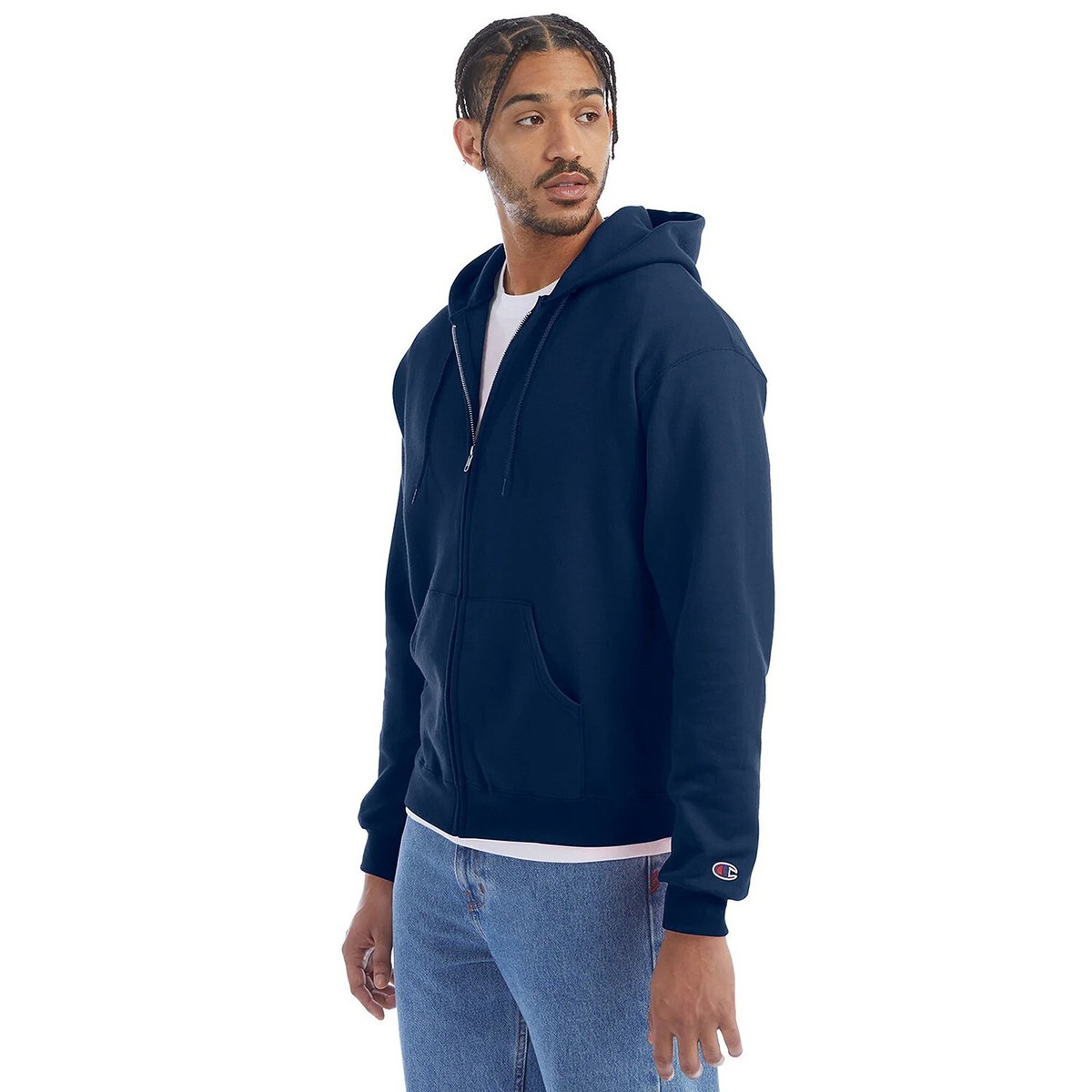 Champion S800 Powerblend Full Zip Hooded Sweatshirt Hoodie Dark