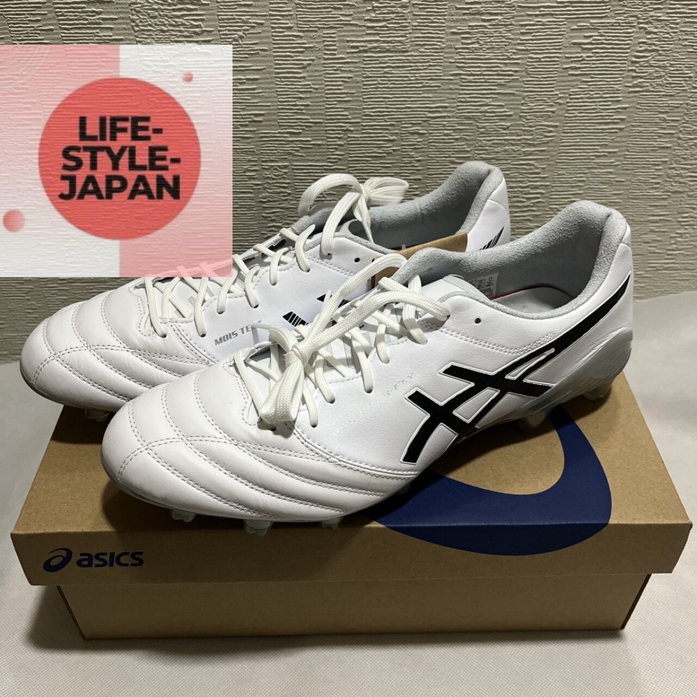 ASICS DS LIGHT X-FLY 5 1101A047 100 White Black Soccer Cleats Men Shoes