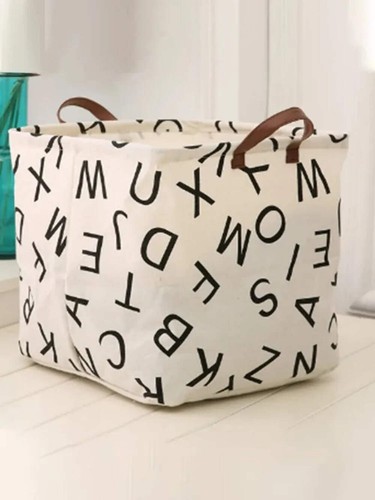 Foldable Cotton & Linen Laundry Basket - Large Capacity - Picture 8 of 12