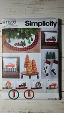 Simplicity Sewing Pattern R11283 Holiday Decorating, 29 pieces, Brand New