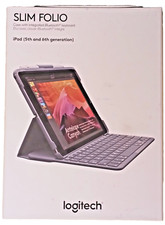 LOGITECH SLIM FOLIO CASE WITH INTEGRATED BLUETOOTH IPAD 5TH AND 6TH GENERATION