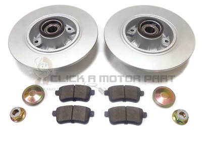Renault Megane MK3 (2008-2016) Rear Brake Discs & Pads Kit – With Bearings & ABS Rings
