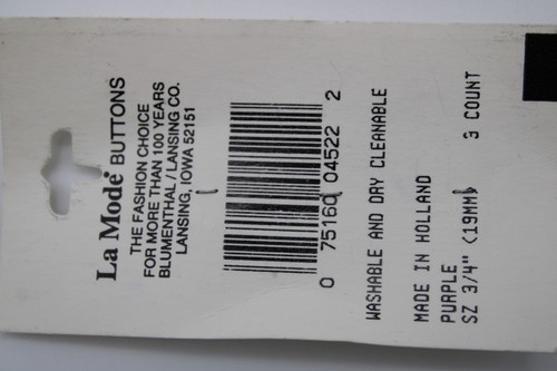 Vintage La Mode Round Shank Buttons on Card DIY Sewing Crafts - Buyer's CHOICE - Picture 89 of 187