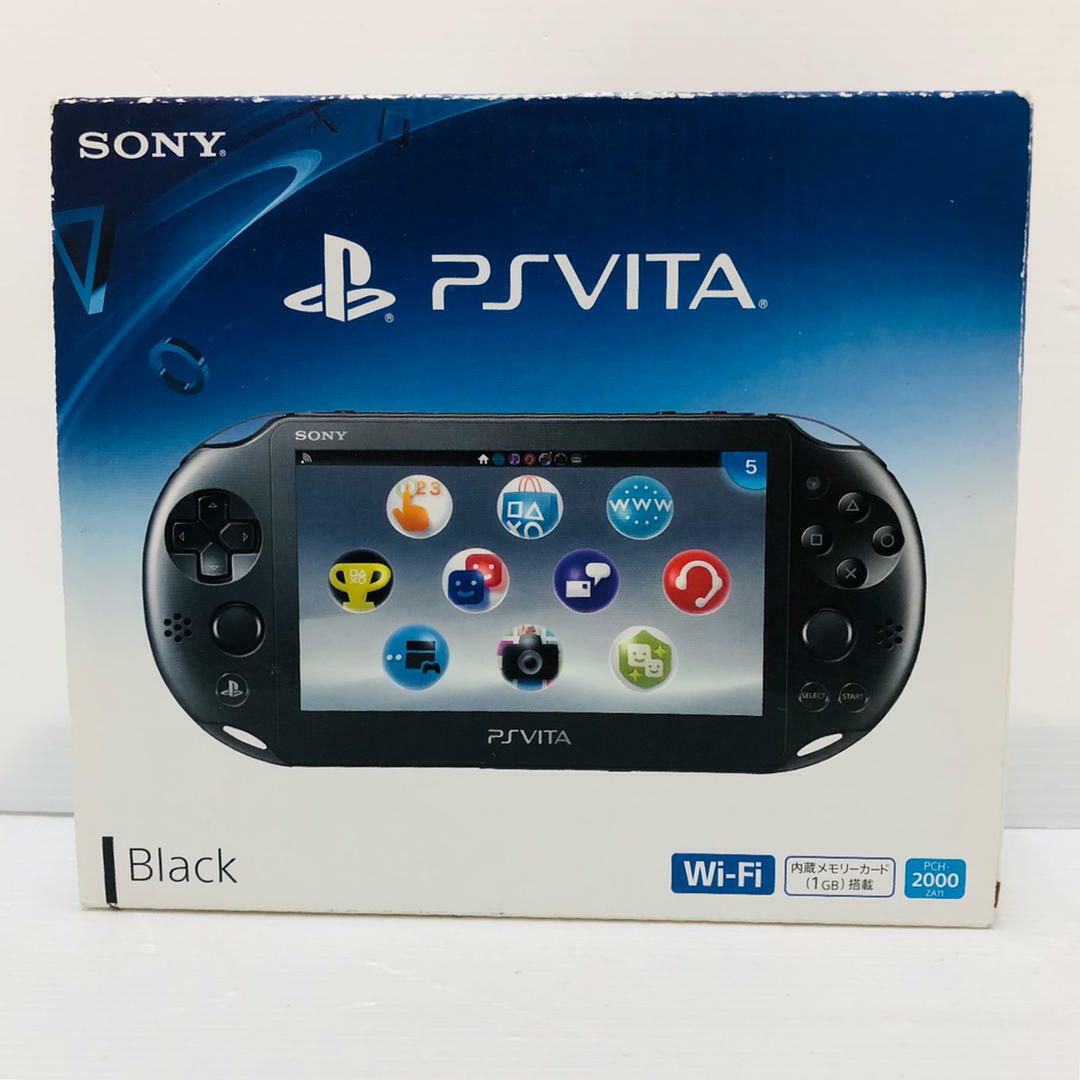 【Unused】SONY PlayStation Vita Wi-Fi Model Black PCH-2000 ZA11 Vita Cosole Rare