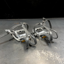 Vintage VP Pedals and Cages - Silver - Used