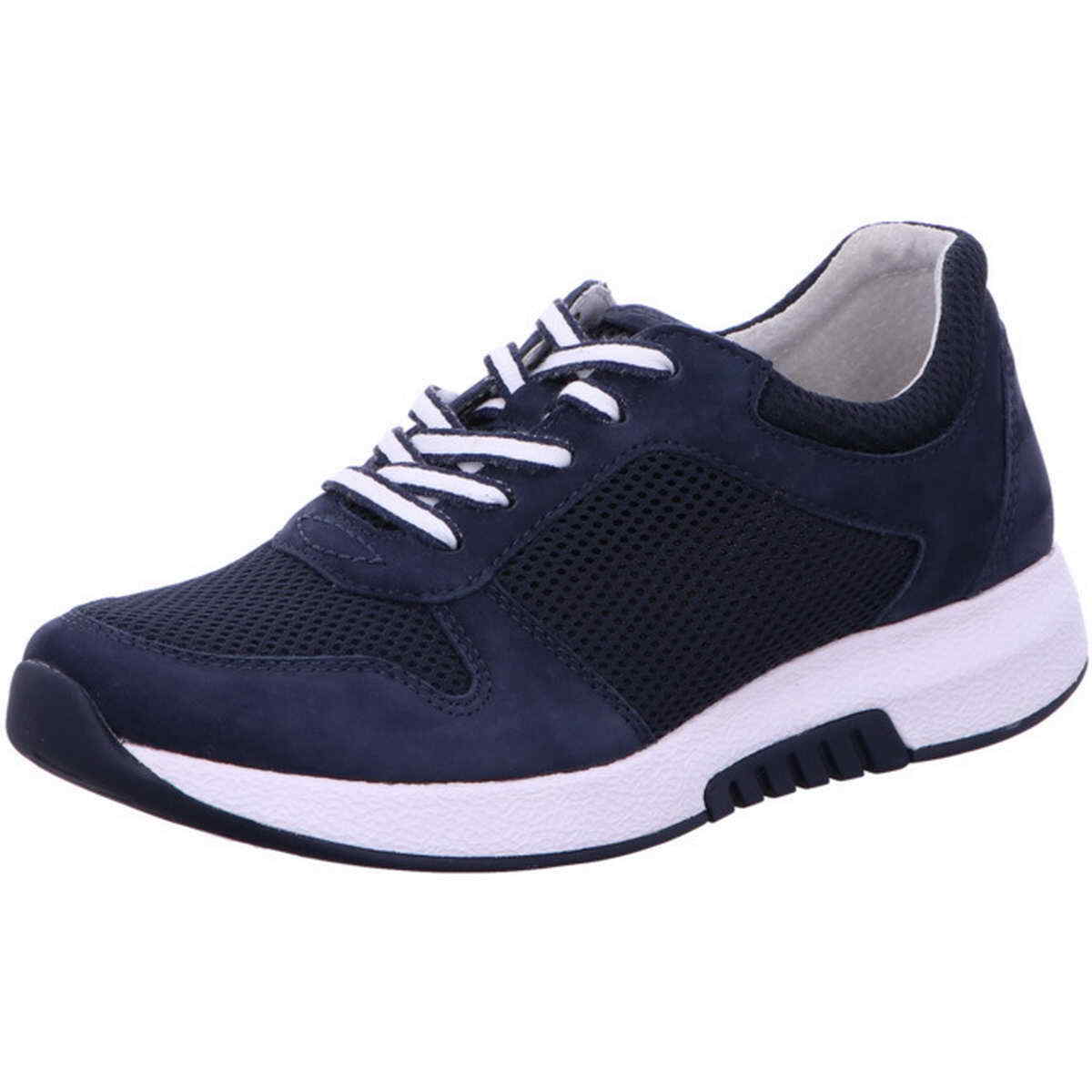 Gabor Blaue Wildleder Schuhe Gabor Comfort Sneaker Rollingsoft