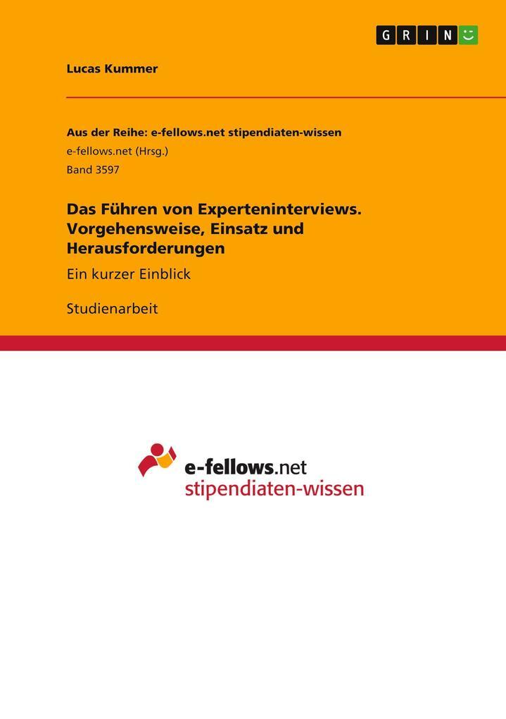 Thumbnail - Das Führen Von Experteninterviews. Vorgehensweise, Einsatz Und
