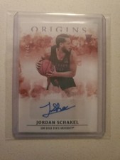 Jordan Schakel 2021 Panini Chronicles Origins Draft Picks #OR-JSC Autograph #/49