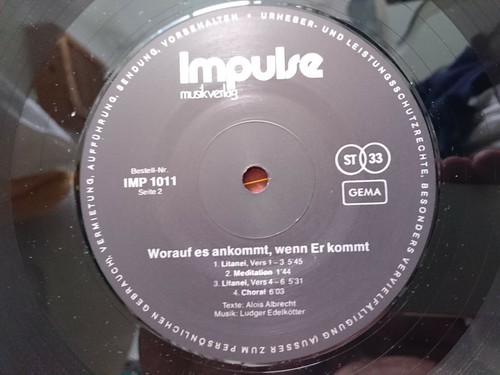 Worauf es ankommt,wenn ER kommt CHRISTL.FOLK LP - Bild 5 von 5