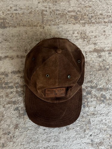 OG Polo Ralph Lauren Leather Hat 2000s One Size - Picture 18 of 18