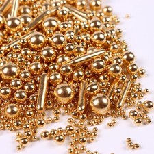 Edible Gold Pearls Sprinkles for Cake Cookies Decorating and Decorations