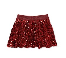 Girls Sequin Skirt Red Size 7 NWT