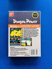 Dragon Power BANDAI NES Nintendo CIB COMPLETE Box Manual Cart Insert EXCELLENT