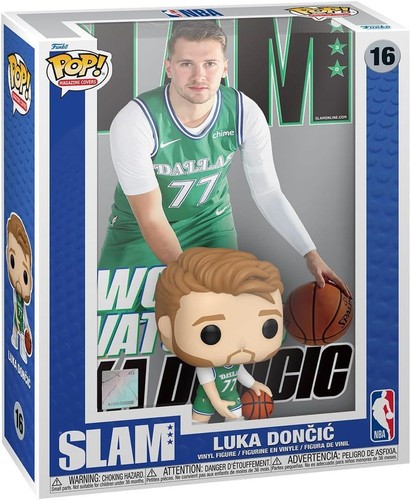NBA Dallas Mavericks Funko POP con Cover: Slam Vinile Figura Luka Doncic 9 cm - Imagen 2 de 3