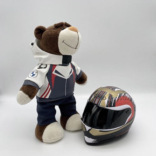 Motorcycle Bear Helmet Doll BMW Rally Bear Plush Toy Motorcycle Travel Pendant - Picture 81 of 102