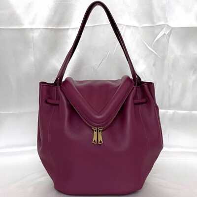 Bottega Veneta 2way bag purple beak f-20163 Good condition 