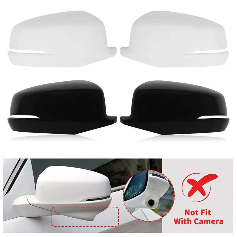 2014-2017 Honda Accord Black/White Mirror Cover Cap with Turn Signal