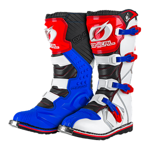 red white and blue dirt bike