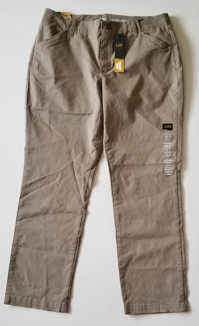 women's lee tailored chino pants
