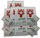10 Dust Bags & Filters for MIELE FJM Vacuum Cleaner Hoover CAT & DOG Red Frame