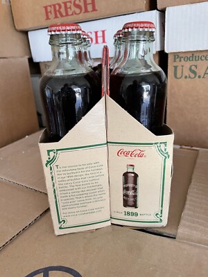 Vintage 6 Coke Cola 9.3 Fl oz Replica 1889 Christmas Cardboard